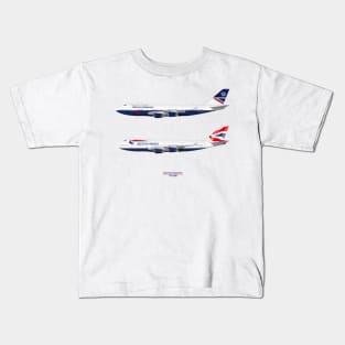 British Airways 747s Kids T-Shirt